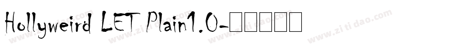 Hollyweird LET Plain1.0字体转换